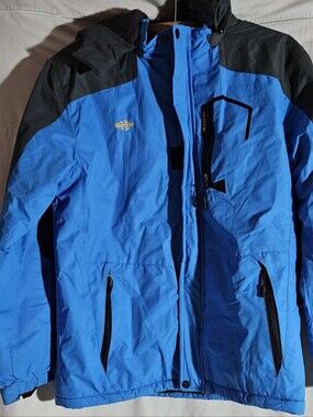 Whatdo Kids' Blue Waterproof Winter Jacket